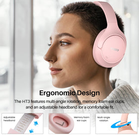 TOZO HT3 dual-device Bluetooth enables seamless switching between phone and computer.