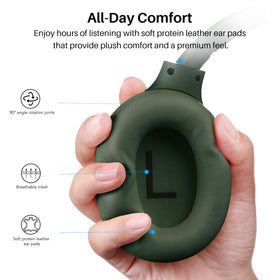 TOZO HT3 in travel setting with carrying case for effortless transport