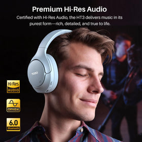 TOZO HT3 low-latency gaming mode aligns audio with video for better sync.