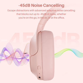 TOZO HT3 noise cancellation with adaptive mics reduces background distractions.