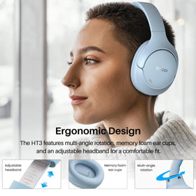 TOZO HT3 OrigX tuning with hi-res audio for spacious, balanced sound.