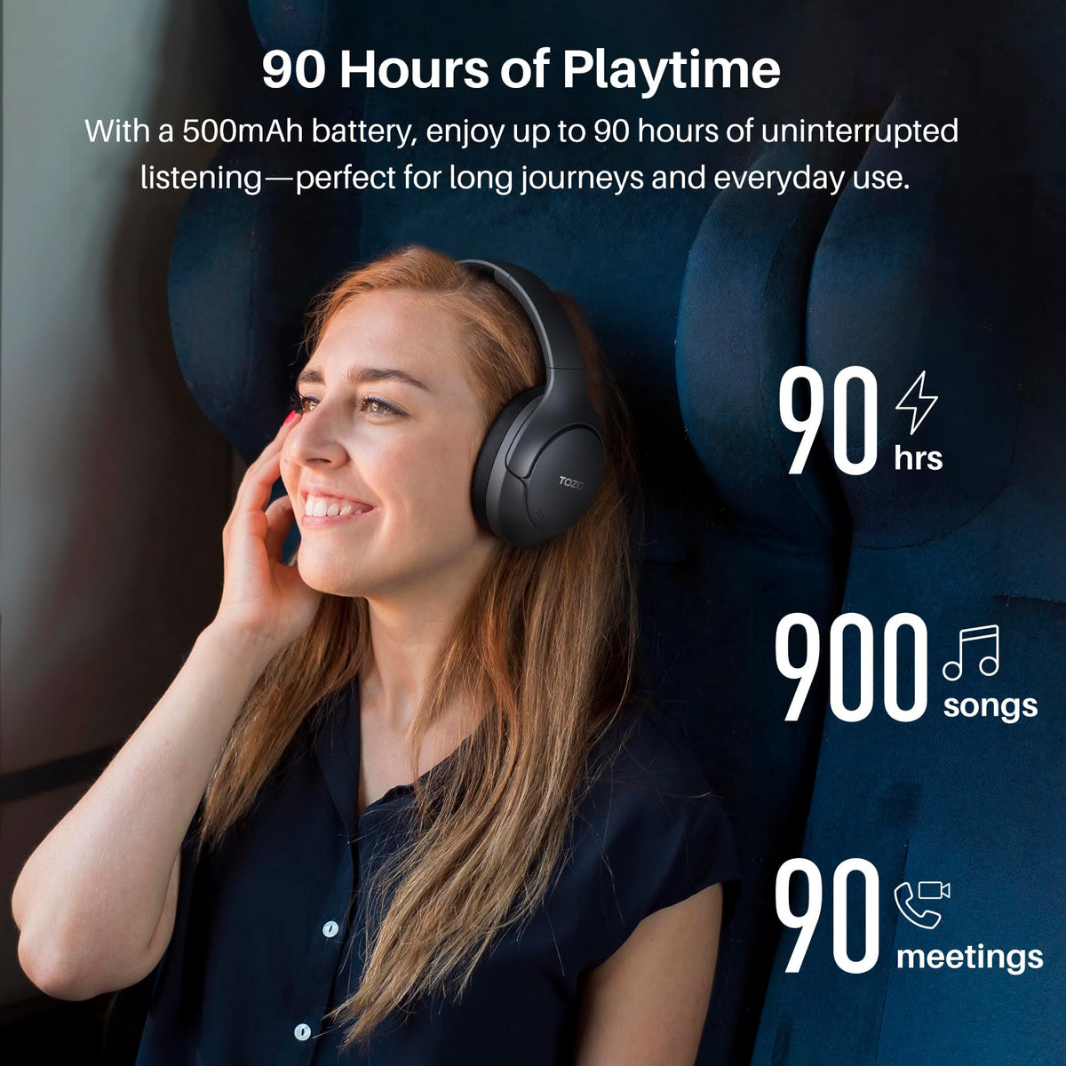 TOZO HT3 wireless and wired listening options