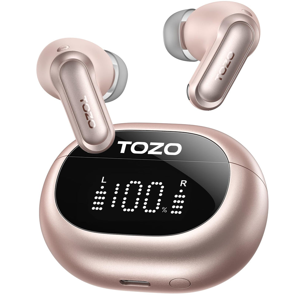 TOZO NC20 front packaging showing earbuds and branding for confident first impression