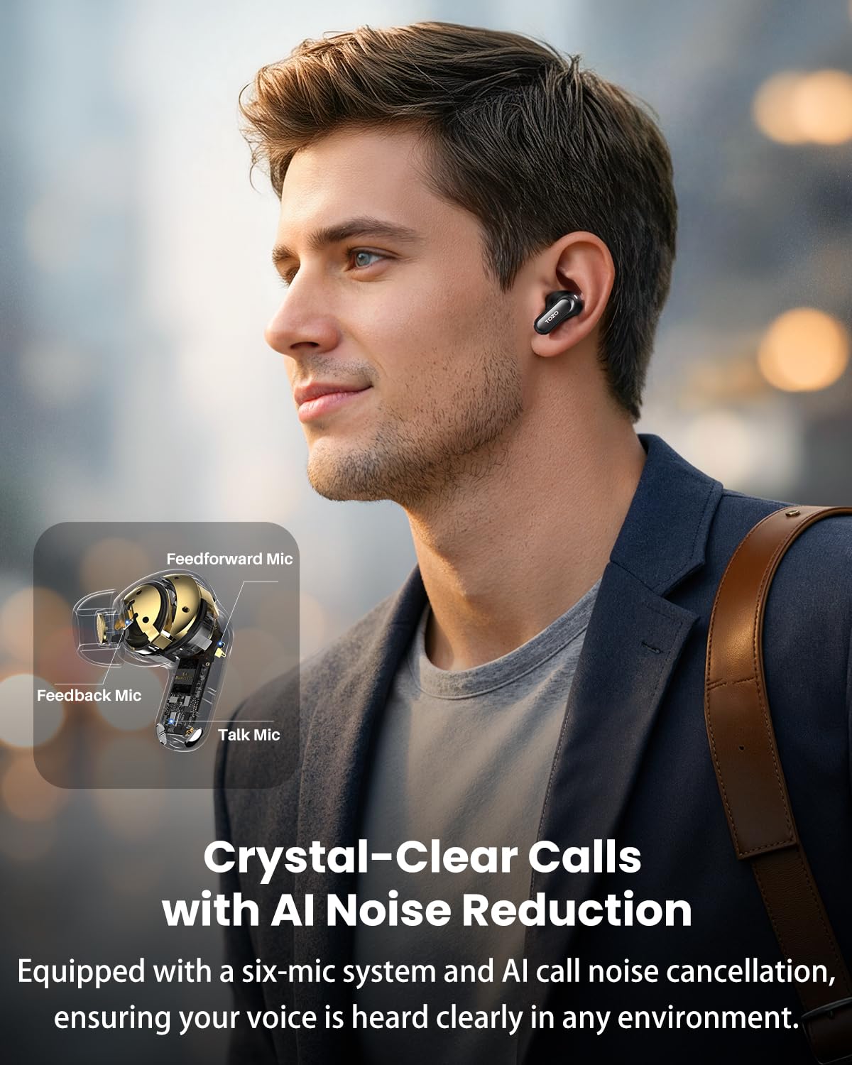 TOZO NC20 Pro Bluetooth 6.0 stable connection illustration