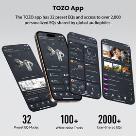 TOZO earbuds during workout, illustrates IPX8 sweat and rain protection benefit