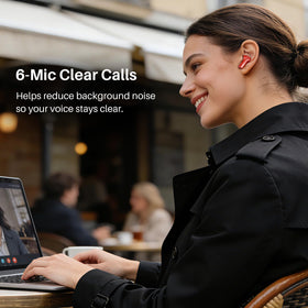TOZO NC3 earbuds in transparency mode on a busy commute for situational awareness