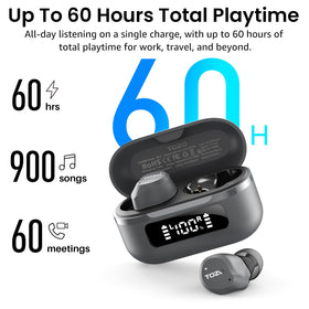 TOZO NC9 earbud texture and finish detail highlighting premium build and grip