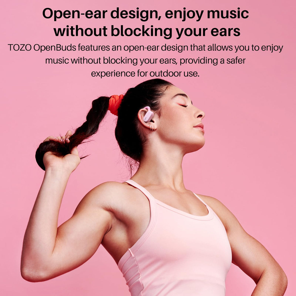 TOZO O2 driving comfort and crystal-clear calls with safe hands-free use.