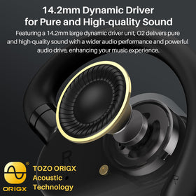 TOZO O2 DSP call noise cancellation improves call clarity in busy environments.