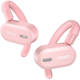 TOZO O2 dual-axis design for a customizable, secure open-ear fit for all-day comfort.