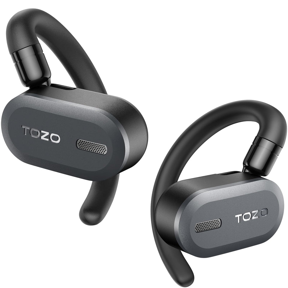 TOZO O2 open-ear experience delivers immersive bass and clarity during workouts.