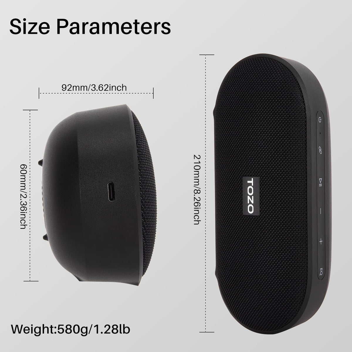 TOZO PA1 on a patio delivering powerful sound for gatherings