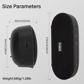 TOZO PA1 on a patio delivering powerful sound for gatherings