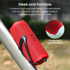 Two TOZO PA2 speakers paired in stereo demonstrating immersive sound