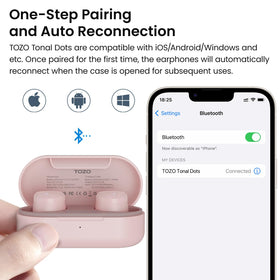 TOZO T12 comfort fit with multiple ear tips for a secure feel