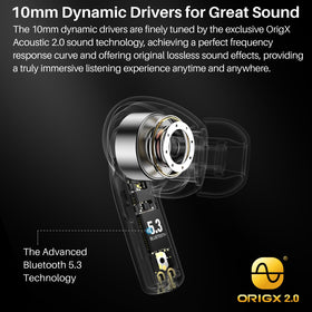 TOZO T20 earbuds worn by runner demonstrating secure fit during exercise