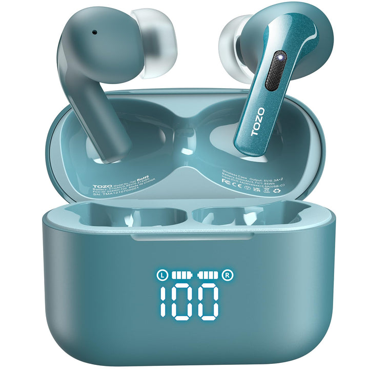 TOZO T20 front packaging showing product and color, clear branding and benefits