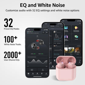 TOZO T6 app equalizer screen for personalized audio profiles.