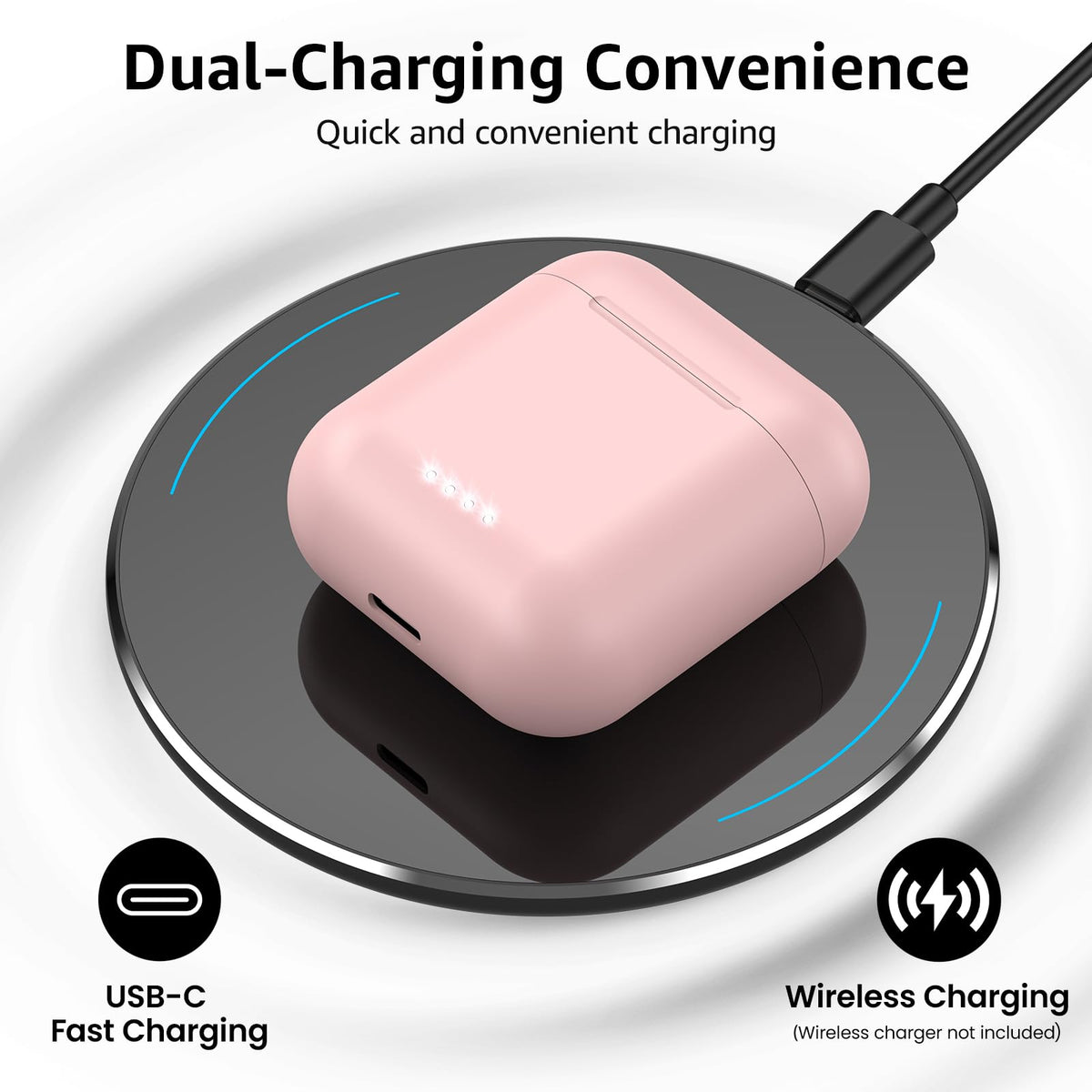 TOZO T6 earbuds using Bluetooth 5.3 for fast pairing and stable connection.