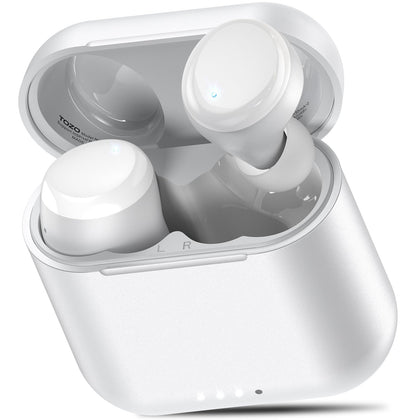 TOZO T6 earbuds with compact charging case for on-the-go power