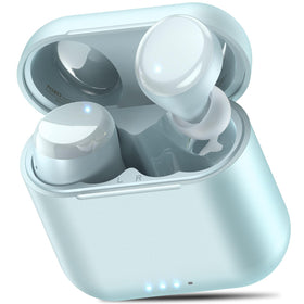 TOZO T6 earphones close-up showing premium fit and balanced sound