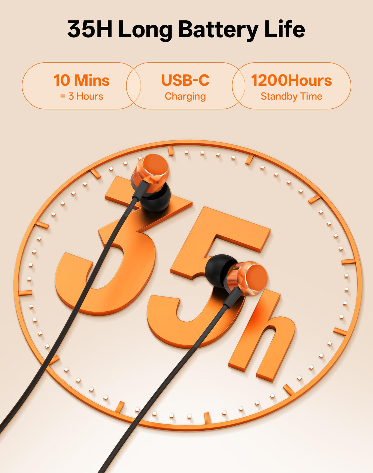 Toztnix magnetic earbuds snapped together for tangle-free storage benefit