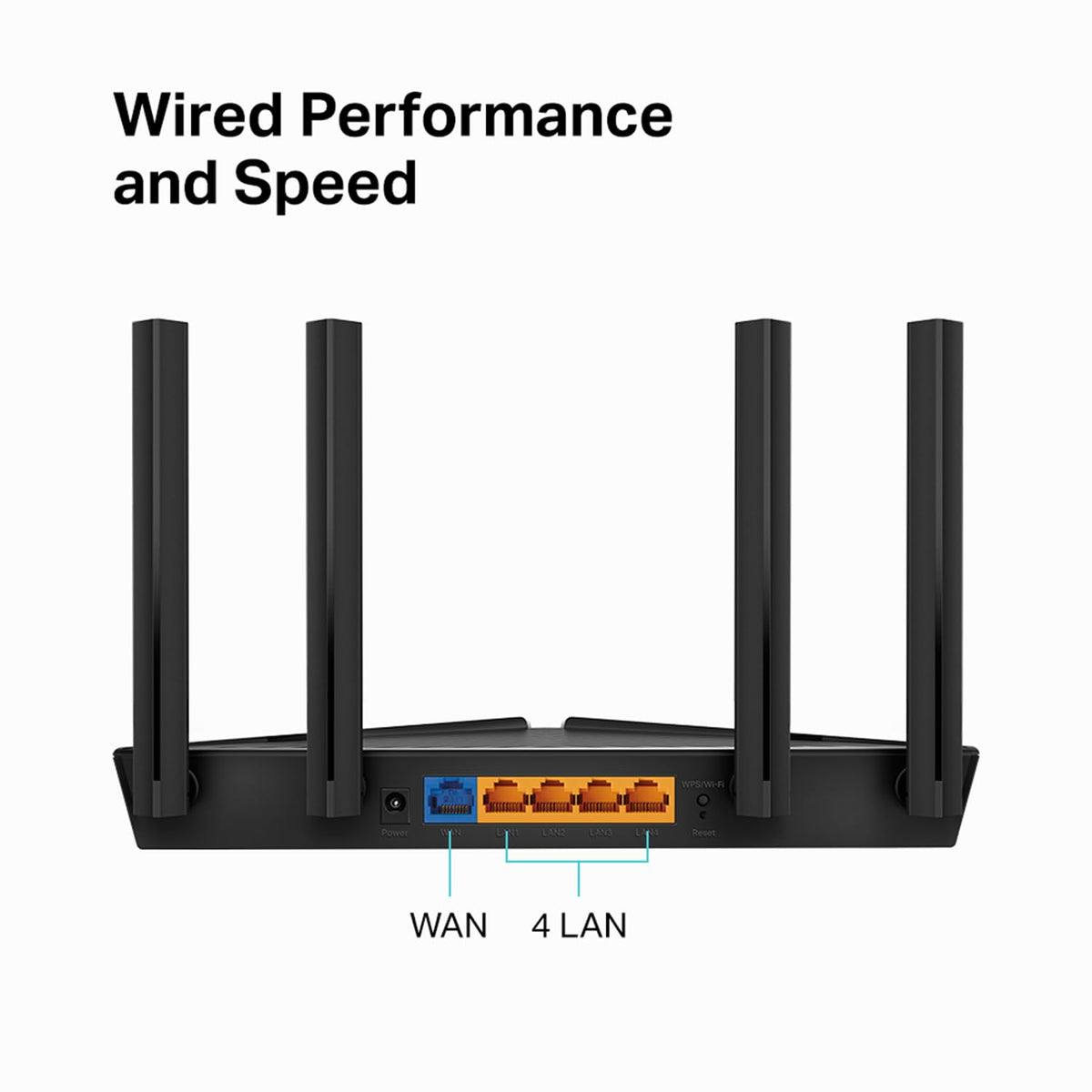 TP-Link Archer AX10 beside smartphone illustrating high Wi‑Fi 6 speeds