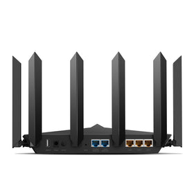 TP-Link Archer AXE7800 antenna array delivering wide coverage across rooms