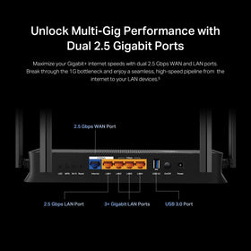 TP-Link Archer BE230 quad-core processor powers smooth multi-tasking.