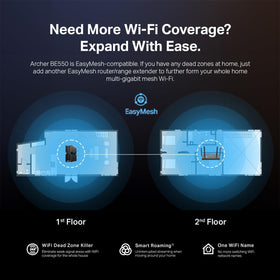 BE550 VPN client/server capability for flexible remote access