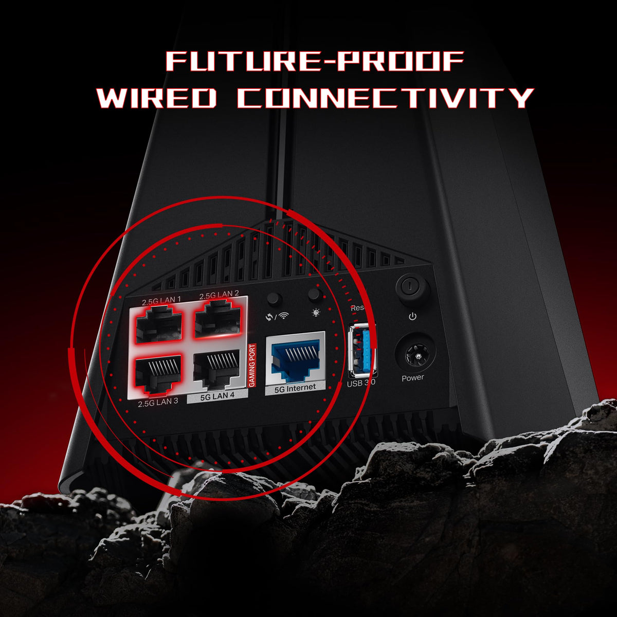 TP-Link Archer GE650 RGB lighting enhancing a vibrant gaming setup