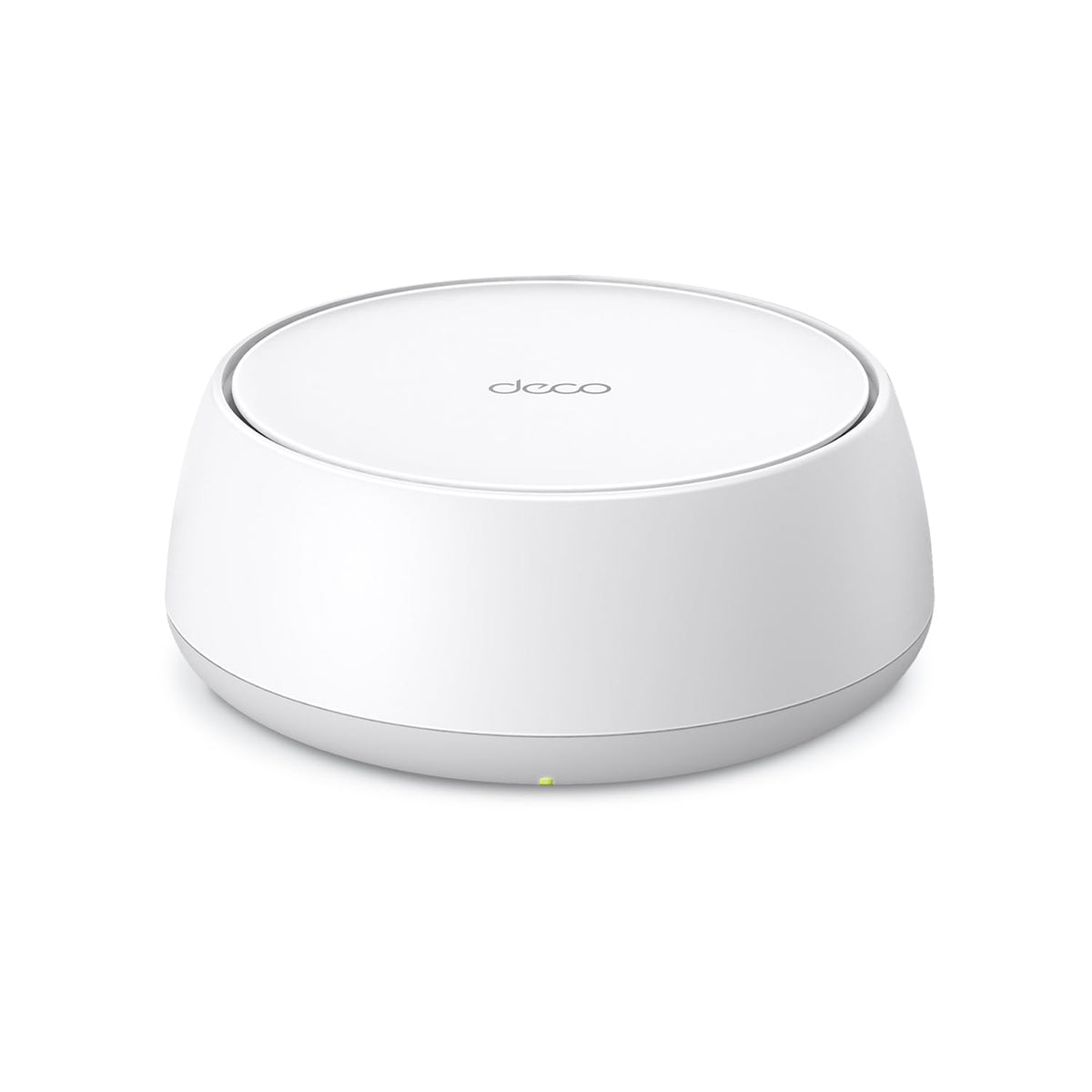 TP-Link Deco 7 BE23 front view highlighting compact design and strong coverage.