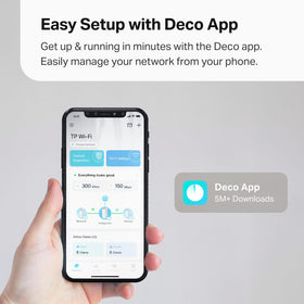 TP-Link Deco 7 Elite BE95 app management interface for easy setup.