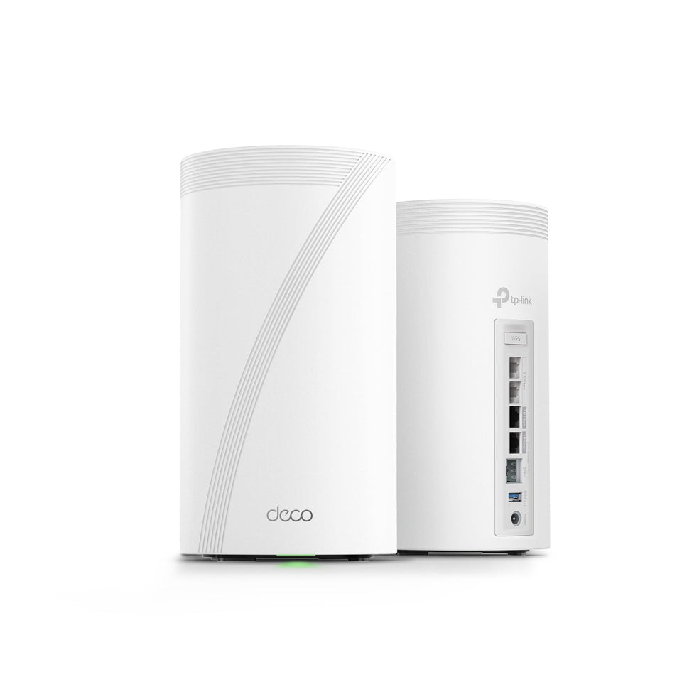 TP-Link Deco 7 Elite BE95 main unit powering whole-home Wi-Fi