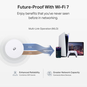 TP-Link Deco 7 Outdoor BE65 HomeShield image highlighting network protection and controls.