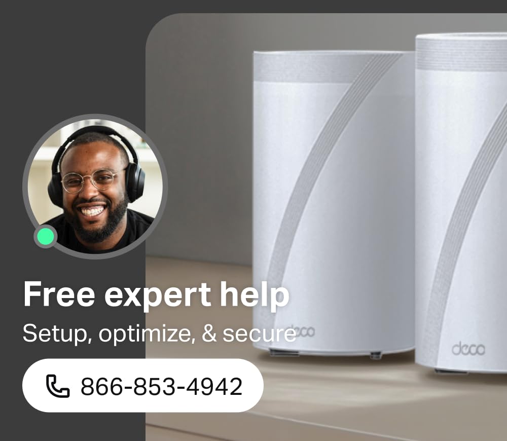 TP-Link Deco 7 Pro BE63 close-up of four 2.5G ports for future‑proof wired speeds