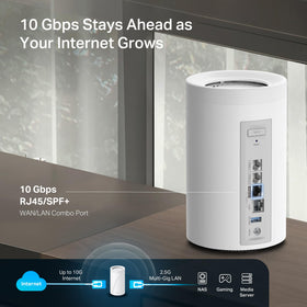 TP-Link Deco BE77 10 Gbps WAN/LAN port for multi-gig internet.