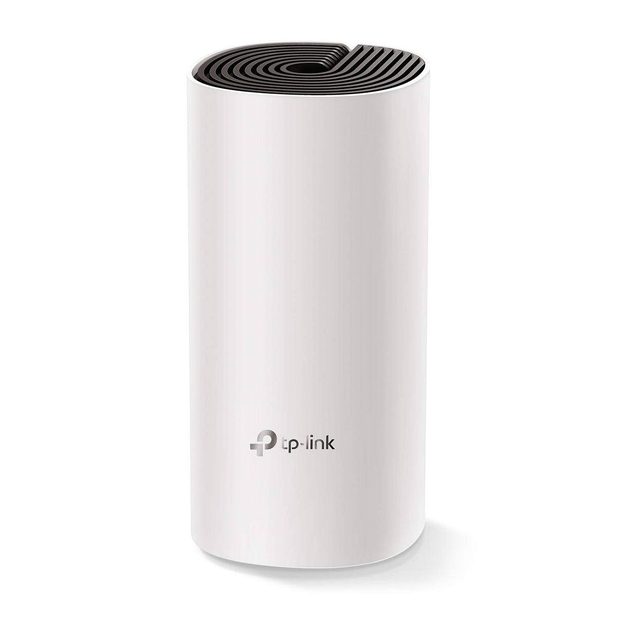 TP-Link Deco M4 front packaging showing product and coverage benefits