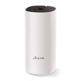 TP-Link Deco M4 front packaging showing product and coverage benefits