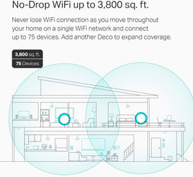 TP-Link Deco M5 back ports showing Ethernet ports and connection flexibility benefit