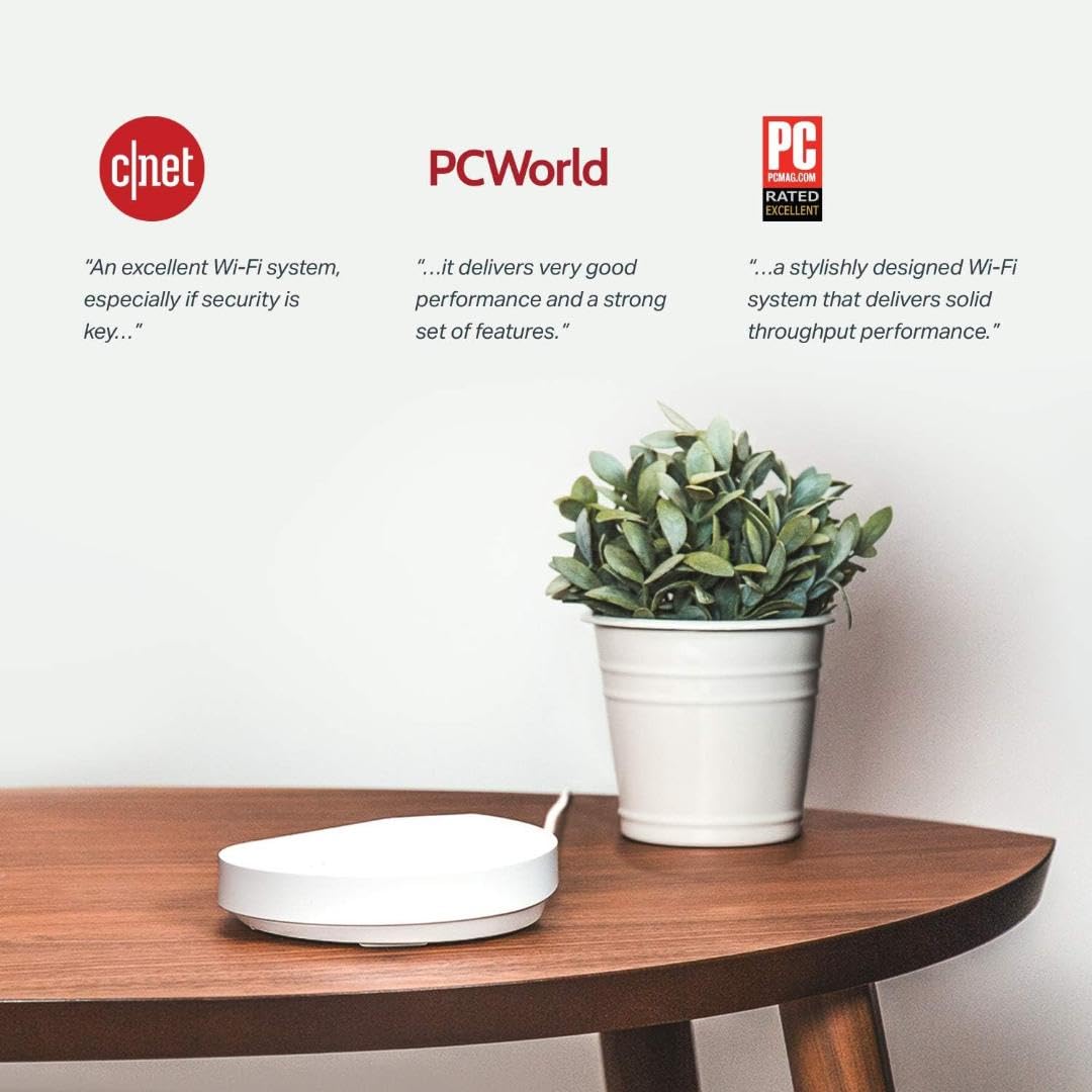 Seamless roaming with Deco M5 across rooms for a single network.