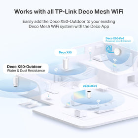 Deco app setup guides outdoor installation and remote management.