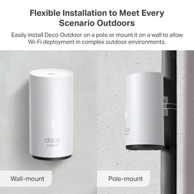 Weatherproof Deco Outdoor X50 seals against rain and dust for outdoor reliability.