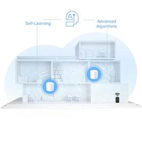 TP-Link Deco W4500 mesh node pack illustrating multi-device support for smooth streaming.