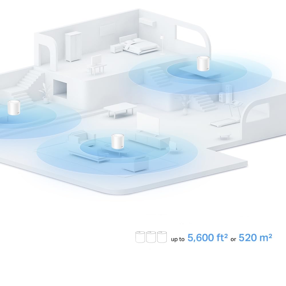 TP-Link Deco W4500 wall mount option demonstrating flexible placement.