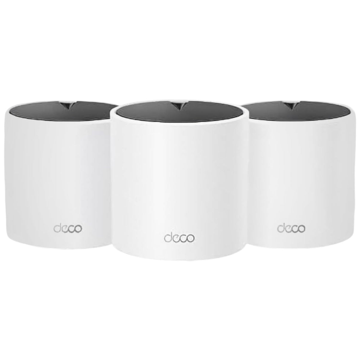 tp-link deco x15 3pack front view shows expansive whole-home mesh coverage