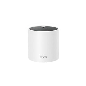 TP‑Link Deco X15 front view showing compact design and improved coverage