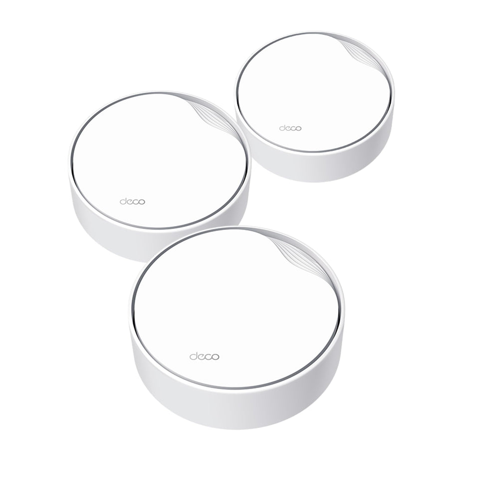 TP-Link Deco X50 PoE ceiling-mount setup for discreet, strong home WiFi coverage.