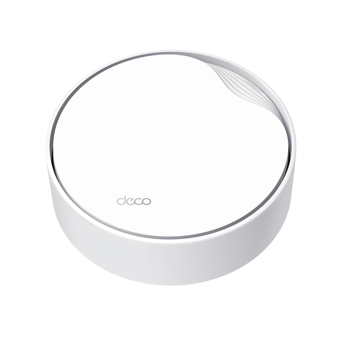 TP-Link Deco X50-PoE front view showing sleek mesh unit for whole-home coverage