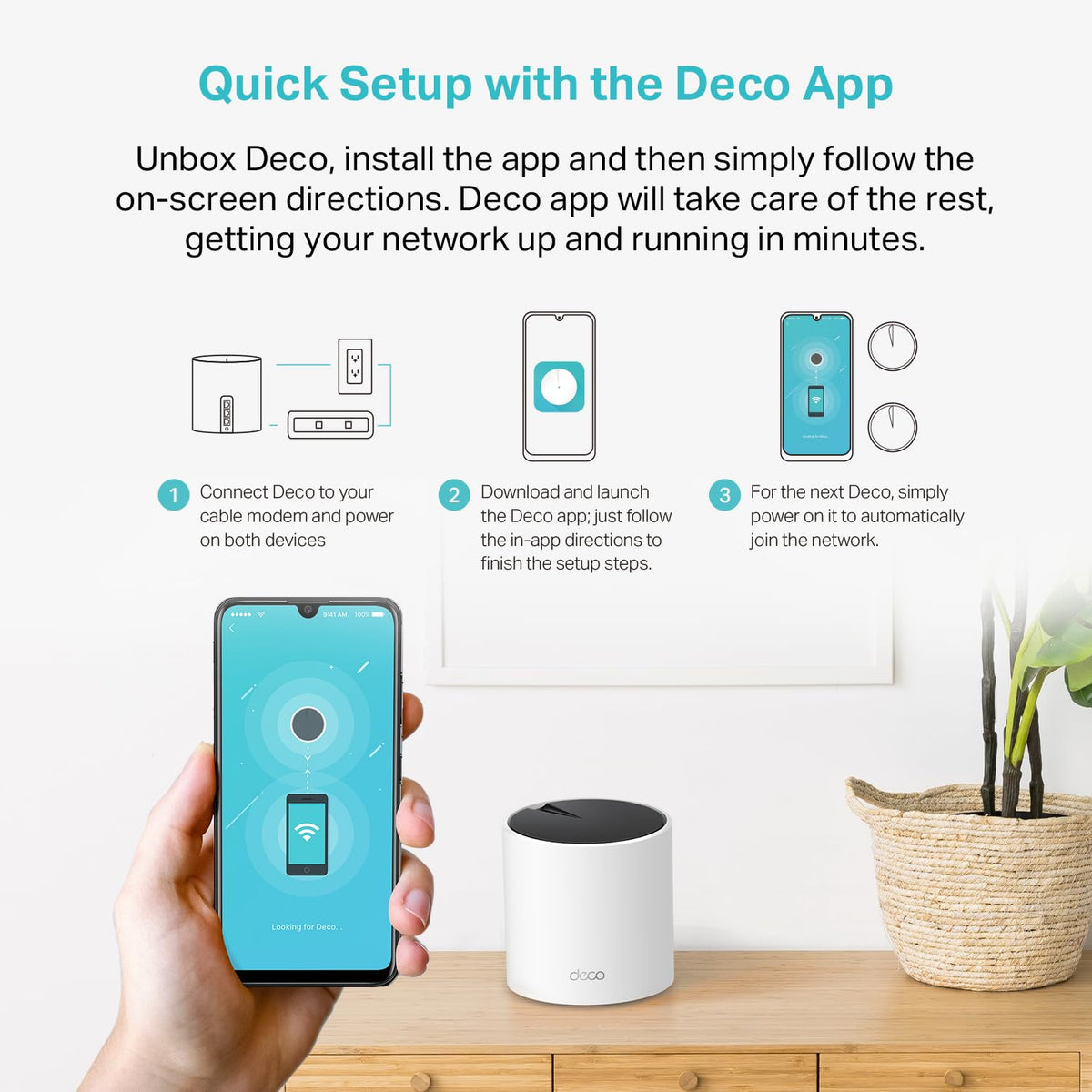 Two-pack Deco X55 image stressing easy expansion and scalable coverage